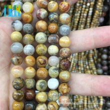 jewelry stone beads 10mm smooth natural agate stone